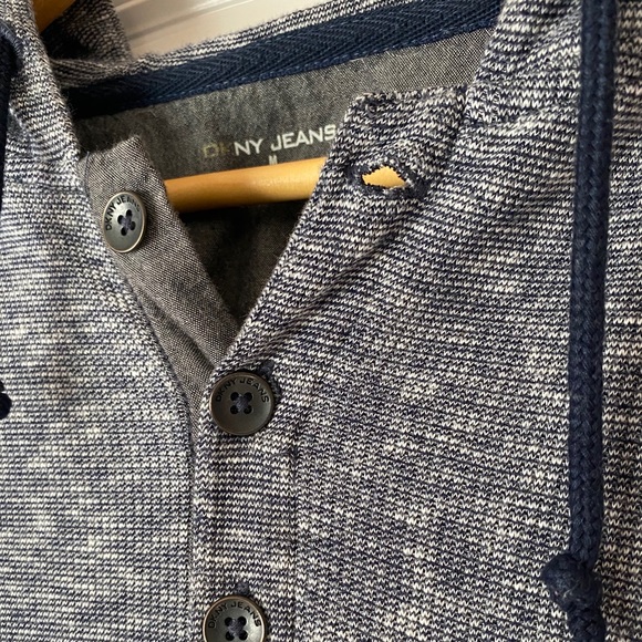 DKNY Lightweight Knit Hoody - Picture 2 of 6